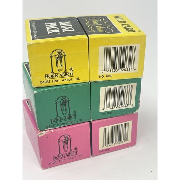 Vintage Trivial Pursuit Mini Pack Set Of 3 The Good Life Flicks Wild Card 1987 - Picture 6 of 11